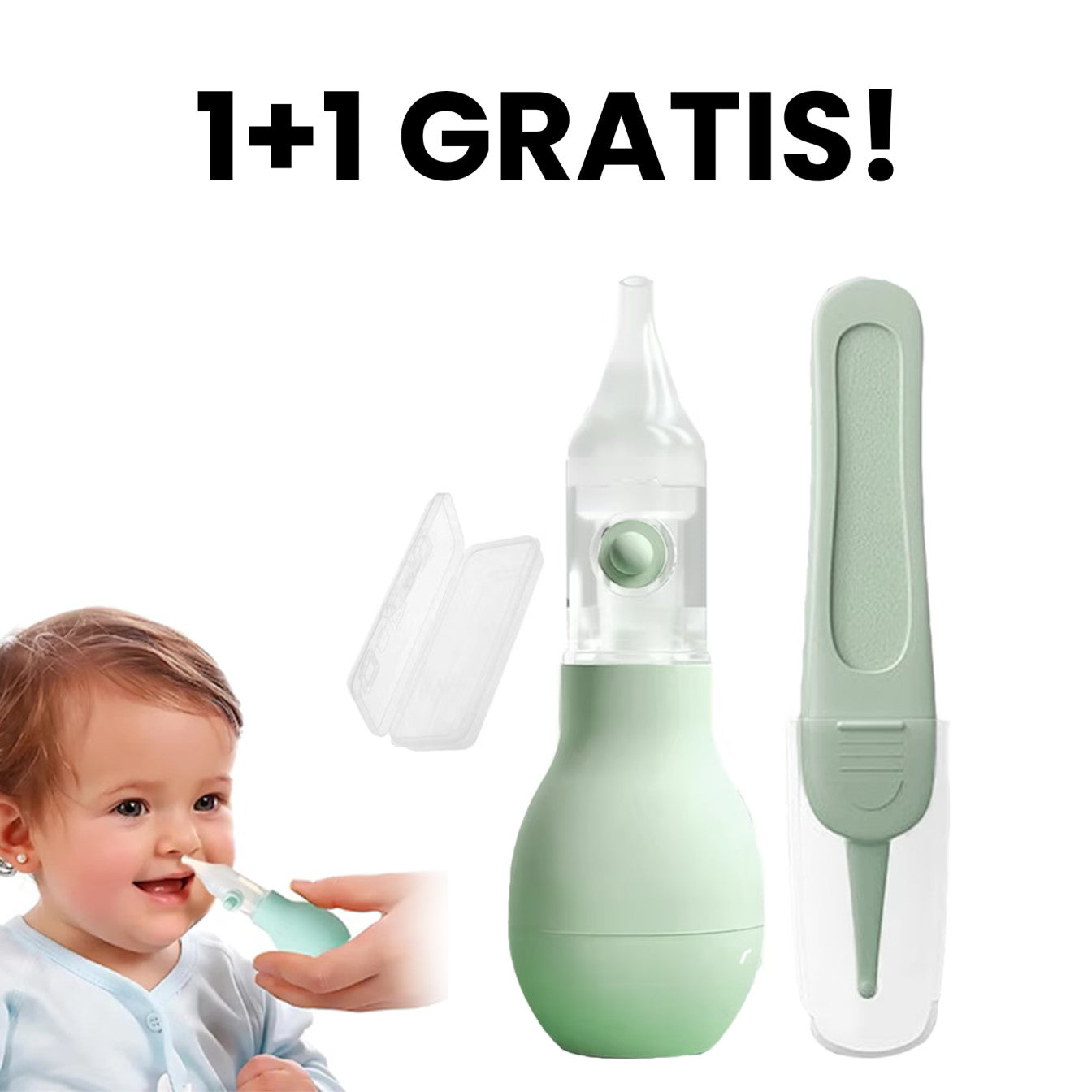 Set Aspirator Nazal pentru Copii 1+1 GRATIS!