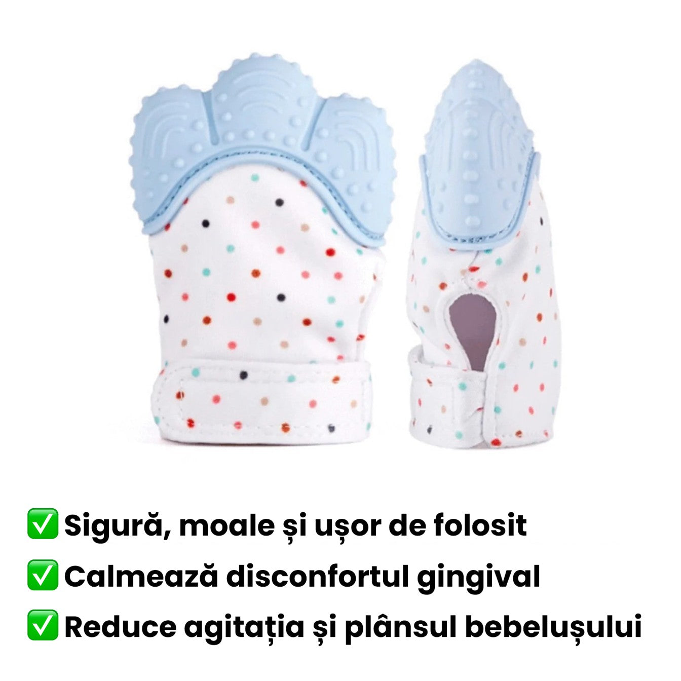 Manușă pentru Dentiție Bebe 1+1 GRATIS!