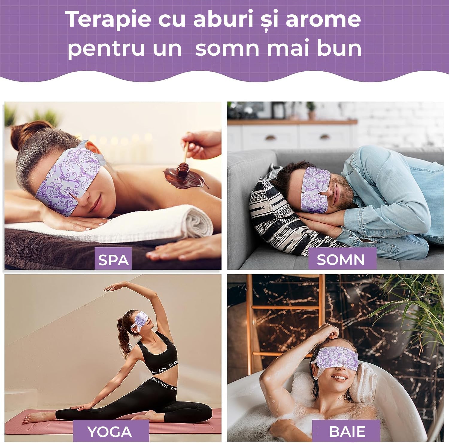Mască Somn Anti-Cearcăne și Oboseala