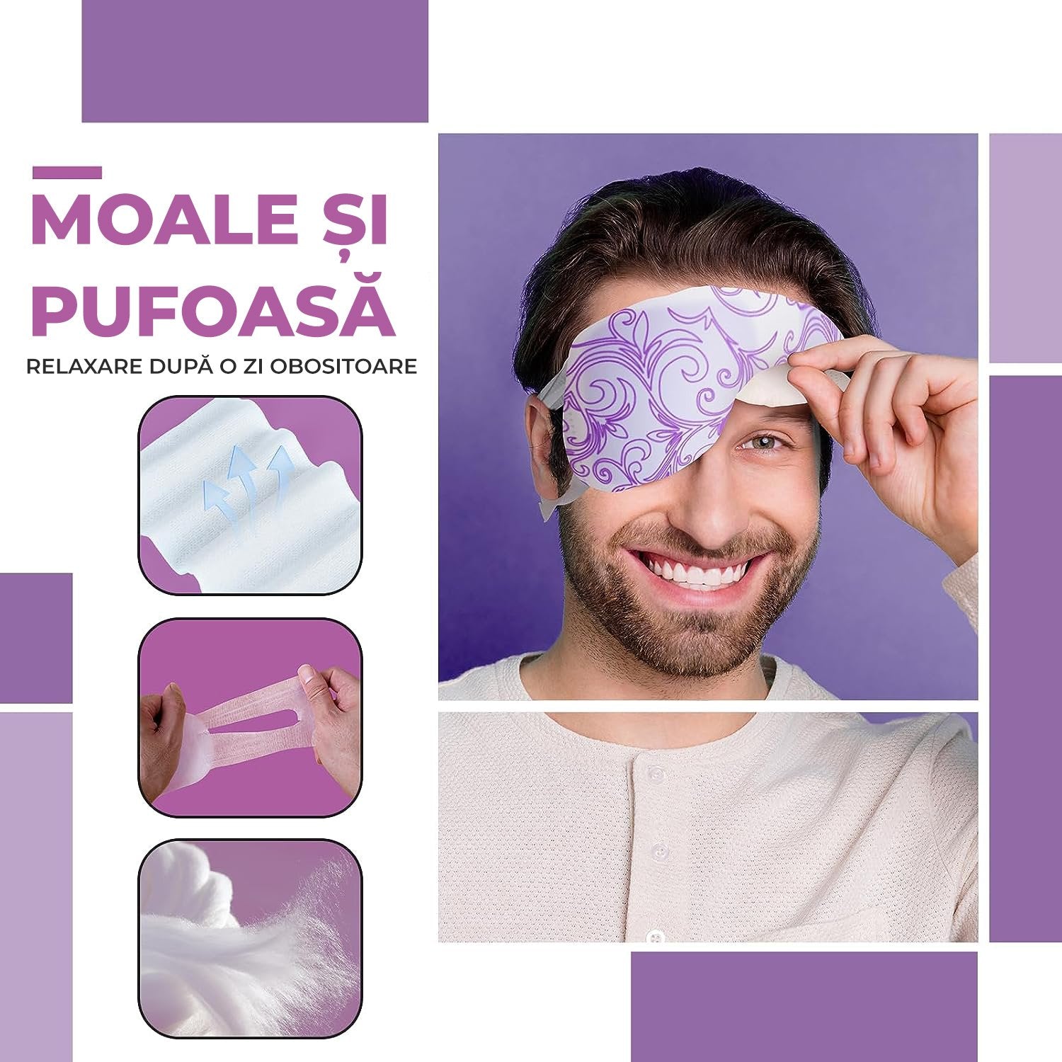 Mască Somn Anti-Cearcăne și Oboseala