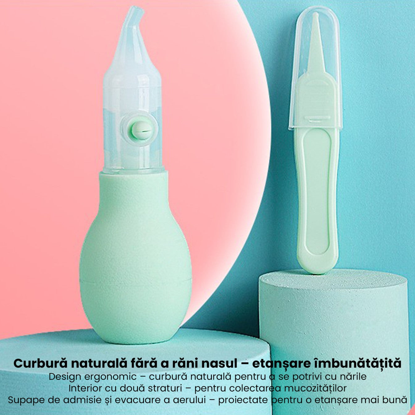 Set Aspirator Nazal pentru Copii 1+1 GRATIS!