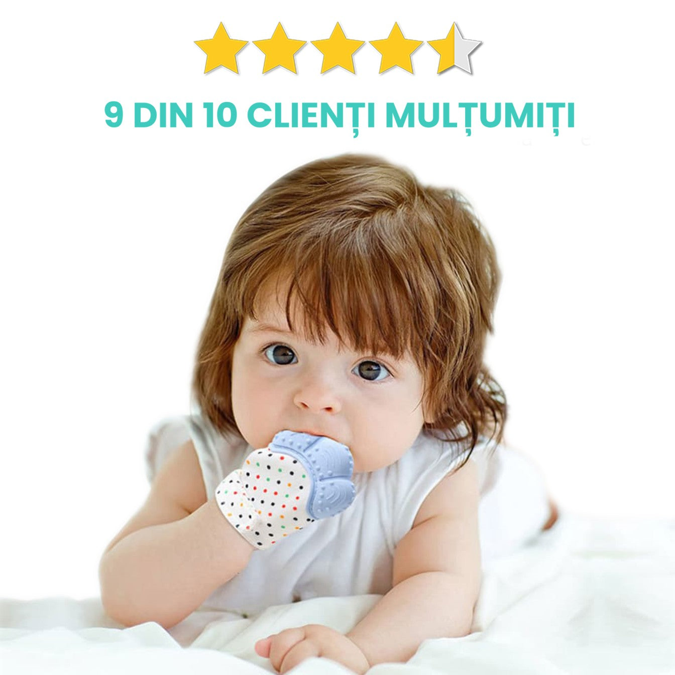 Manușă pentru Dentiție Bebe 1+1 GRATIS!