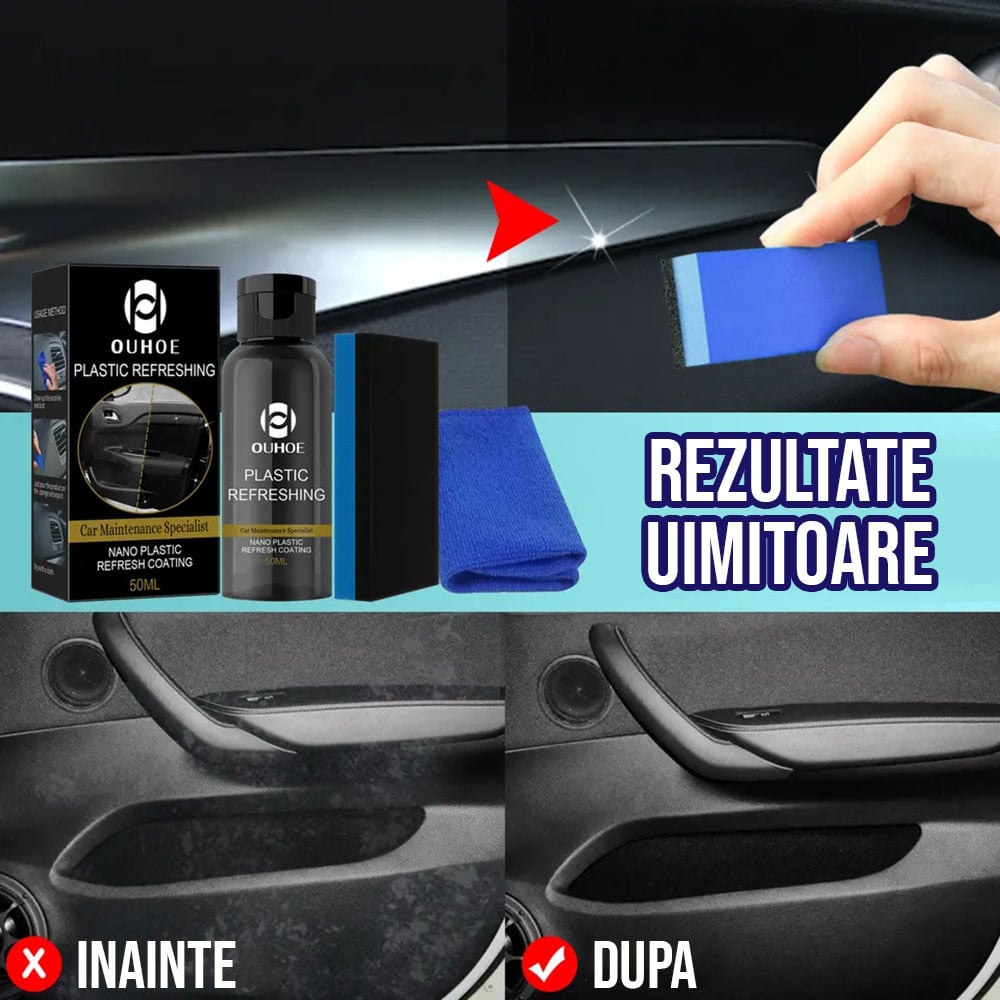 Solutie pentru restaurarea plasticului auto